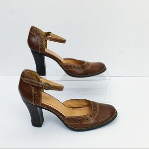 Miss Bisou Vintage Block Heel Shoes Size 8.5